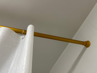 Карниз для ванной телескопический (раздвижной 1.2м-2.0) алюминиевый,золотой.Беларусь. #1, Светлана К.