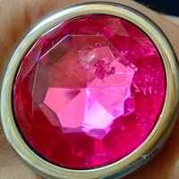 Анальная пробка Why Not металлическая с розовым кристаллом, большая, размер L. #4, Валерий Ж.