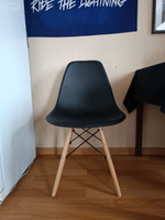 Стулья для кухни Ridberg DSW EAMES (черный) 3 шт, пластиковые садовые, обеденные, на балкон, стул со спинкой, мастера, для туалетного столика. #12, Артур М.