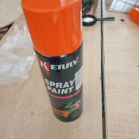 Аэрозольная краска акриловая быстросохнущая "Эмаль KERRY SPRAY PAINT", баллончик, глянцевая чёрная RAL 9005 #72, Евгений П.