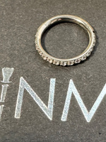 Кольцо кликер PINME titanium из титана с фианитами, толщина 1.2 мм диаметр 8 #20, Светлана С.