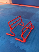 Набор из 5 регулируемых спортивных барьеров для тренировок STRONG BODY, красные, три уровня: 15 см, 22 см, 28 см (тренировочные, для прыжков) #7, Кирилл З.
