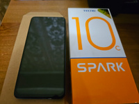 Защитное стекло на Tecno Spark 10 / 10C, стекло противоударное с черной рамкой, в комплекте 2 шт #4, Михаил Ш.