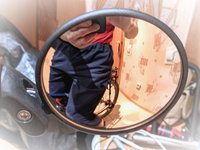 Зеркало с отражателем West Biking 80 мм круглое #7, николай ж.