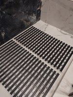 Коврик противоскользящий СПА в ванну на присосках SAVANNA, размер 40х68 см, цвет чёрный #1, Евгения А.