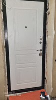 Дверь входная металлическая ДПБ "Гранит Классика", 880х2050, Правое открывание / Ясень белый, Дверь для квартиры утолщенная, тепло-шумоизоляция #6, Нелли В.