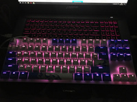 Игровая клавиатура Red Square Keyrox TKL Aquarius (RSQ-20036) G3ms Amber Switch белый/голубой Русская раскладка USB #97, Александр Г.