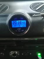 Автомобильные часы VST-7042V / температура - внутри и снаружи/ будильник / вольтметр / LED-подсветка #96, Максим