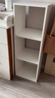 Стеллаж белый деревянный напольный для хранения, шкаф-пенал, 3 секции 33х33 см #2, Юлия В.
