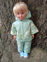 Одежда для кукол Модница Куртка и брюки из синтепона для пупса Беби Бон (Baby Born) 43см мятный #2, Юлия К.