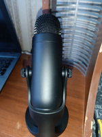 Микрофон для компьютера игровой Vita Musica, для стримов, студийный, для записи подкастов с подставкой #89, Евгения К.