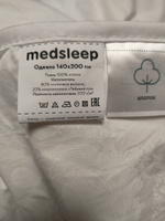 Одеяло полуторное, всесезонное MEDSLEEP "White Cloud" облегченное 200 г/м2, в хлопковом чехле с хлопоковым волокном, 140x200 #71, Анна Т.