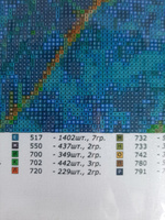 Алмазная мозаика Bright Color "Морская черепашка" 40х50 на холсте, без подрамника #89, Светлана П.