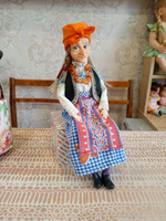 Кукла Баба-яга в ступе, ABS, PVC, полиэстер, 8,5х14,8х8,5 см #5, Оксана П.