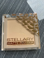 Pressed powder Компактная пудра для лица Stellary, шелковистая текстура с матирующим эффектом для всех типов кожи, тон 01, цвет: светло-бежевый, 7 г #52, Анна К.