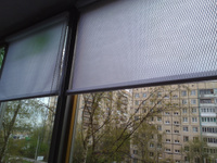 Рулонные шторы ЭКОНОМ для балкона ширина 70 см х 150 см цвет белый ландыш #78, Светлана 