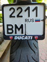 Рамка для номера мотоцикла "Ducati /Дукати" Mashinokom, размер 190х145 #14, Михаил В.