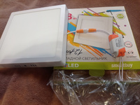 Накладной (LED) светильник Smartbuy Square SDL -18w/6500K/IP40 (SBL-SqSDL-18-65K) #14, Екатерина К.