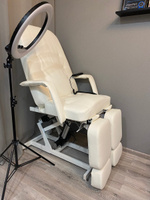 Кресло педикюрное электрическое "Элегант-3" белое, с анатомической обивкой, 3 мотора/кресло для педикюра, для тату #6, Ольга Я.