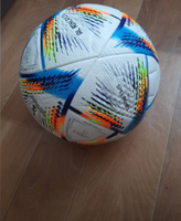 Мяч футбольный Чемпионат Мир KATAR 2022 размер 5 FIFA Al Hilm + насос #7, Семен А.