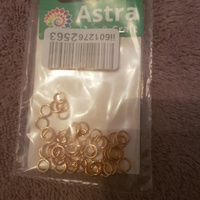 Кольцо соединительное Astra&Craft 0,9*6 мм, фурнитура для бижутерии, 50 шт/упак, цвет золото #38, Оксана Н.