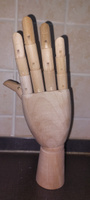 Правая деревянная рука манекен художественный 25 см, декор для дома #7, Ксения З.