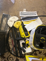 Пароочиститель Karcher SC 3 Delux EasyFix + аксессуары VELERCART: насадки для окон, текстиля и ковра, 3 салфетки для пола, 2 обтяжки, 4 обычные щётки и 2 латунные, 1 со скребком, мощное сопло и сумка #30, Мария Ж.