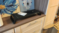 Подставка для монитора STEAR MX-500 Rokku с USB-хабом и RGB-подсветкой настольная - универсальная складная полка под монитор на стол с портами - подставка органайзер с ящиком (черная, пластик) #1, Александр