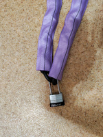 Цепь противоугонная 8мм 8кл.пр. 1метр в чехле, без замка, цвет чехла фиолетовый #4, Виктор К.