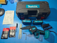 Мини пила Makita аккумуляторная электрическая садовая 18v с литиевыми батареями 2 шт #8, Кирилл