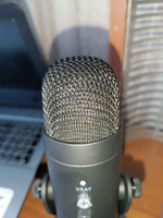 Микрофон для компьютера игровой Vita Musica, для стримов, студийный, для записи подкастов с подставкой #91, Евгения К.