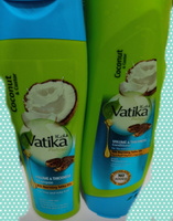 Dabur Vatika Шампунь+Кондиционер для волос для придания объема Coconut&Castor (Volume Thickness)/ Касторовое и Кокосовое масло, экстракт Хны Дабур Ватика для тонких и слабых волос/200+200 мл #5, Айнагуль В.