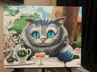 Картина по номерам со светящейся краской 40х50 Чеширский кот #144, Анастасия У.