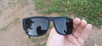 Очки солнцезащитные мужские, антибликовые uv400, солнечные очки для мужчин, черные с поляризацией. #101, Мухачев К.
