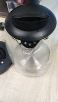 Чайник электрический MARTA MT-1098 стеклянный с подсветкой, черный жемчуг #8, Юрий К.