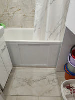 Коврик для ванной, Коврик в ванную Белый мрамор Ridberg 50x80см #184, Рустам Х.