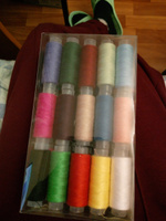 Цветные швейные нитки набор 30 цветов для шитья и машинки #47, Верховых Н.
