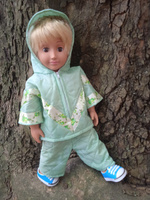 Одежда для кукол Модница Куртка и брюки из синтепона для пупса Беби Бон (Baby Born) 43см мятный #1, Юлия К.