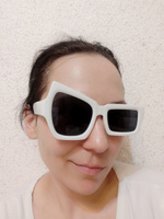 Солнечные очки поднятая бровь, очки с поднятой бровью, модные Y2K у2к #1, Александра К.