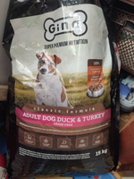 Gina Classic Grain Free Adult Dog Duck & Turkey Полнорационный сбалансированный беззерновой корм супер премиум класса с уткой и индейкой для взрослых собак, 15 кг #41, Наталья О.