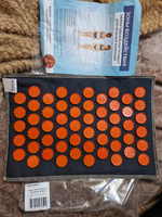 Аппликатор Кузнецова, массажный акупунктурный коврик игольчатый IGORAFIT AIR 32x21 см, оранжевые фишки #40, Диана С.