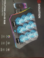 Подставка для ноутбука с активным охлаждением EVOLUTION LCS-05 RGB #129, Наталья А.