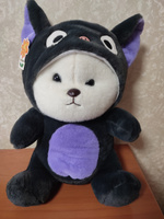 Панда с капюшоном серо-фиолетовый 50 см. мягкая игрушка для детей, медведь, обнимашка, домашний питомец #87, Олеся С.