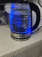 Чайник электрический LUMME LU-4101 стеклянный 2л, светлая яшма #105, Карина А.