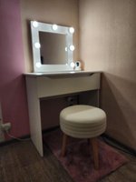 Зеркало гримерное с подсветкой лампочками 50х50 см #1, Polina P.