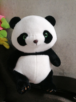 Панда черно-белая 40 см. мягкая игрушка для детей, обнимашка, домашний питомец #59, Ксения В.