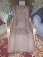 Массажное кресло-качалка с ролликовым массажем и подогревом (коричневое) #8, Е Б.