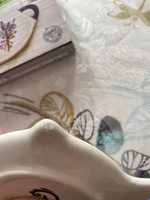 Подставка под чайный пакетик Доляна "Пташка", размер 12х8,4 см, цвет белый #38, Ксения И.