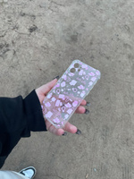 Чехол на IPhone 12 / Айфон 12 с принтом Hello Kitty, розовый, детский, силиконовый / с защитой камеры, противоударный / смешной и необычный / прикольный и милый. #10, Елизавета П.