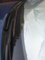 Солнцезащитная шторка 140*80 на лобовое стекло, зонт солнцезащитный для лобового стекла автомобиля с вырезом для зеркала #5, Наиль В.